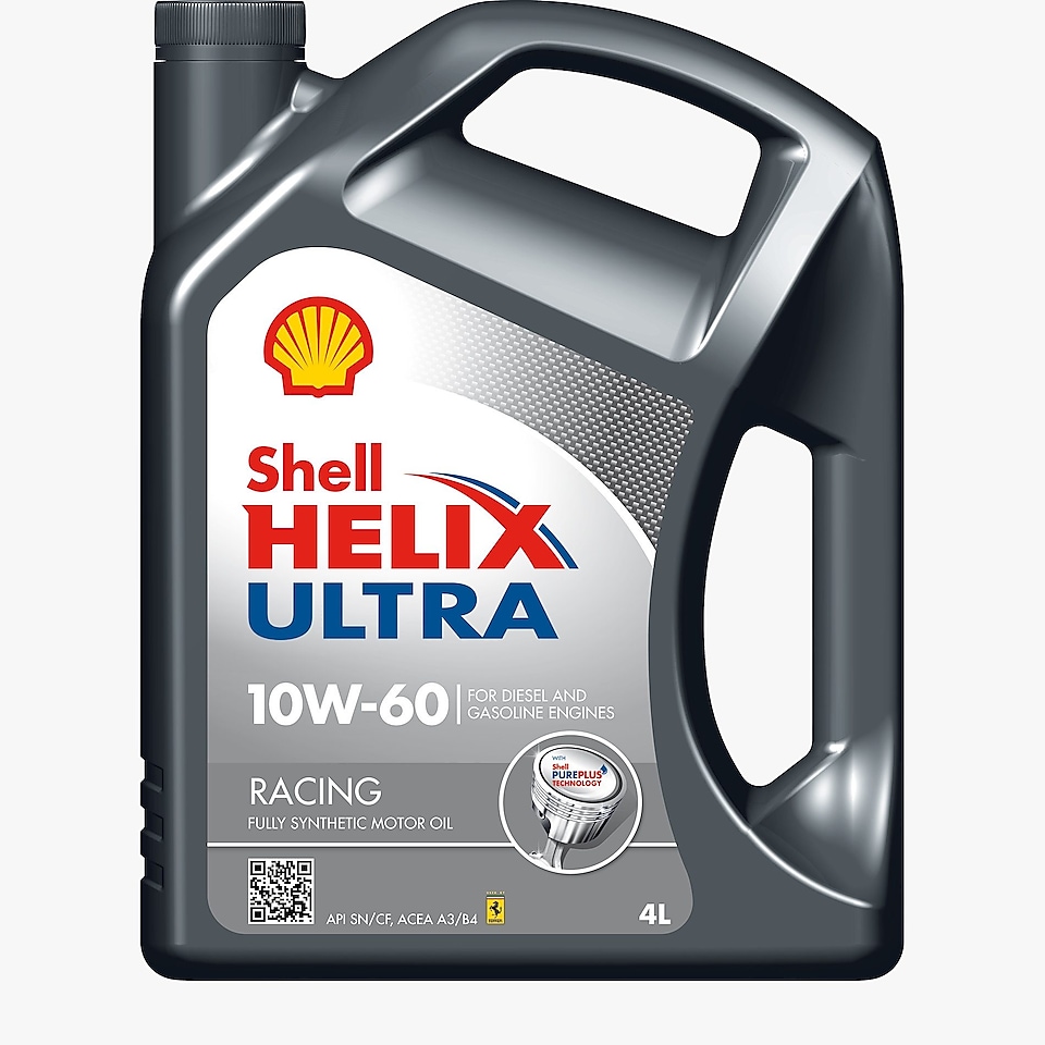 Fotos del envase de Shell Helix Ultra Racing 10W-60