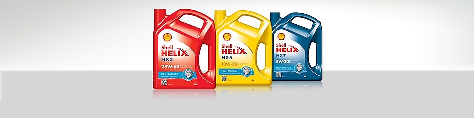 Gama de aceites Shell Helix High Mileage