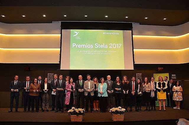 People standing for group photo at Stela awards 2017