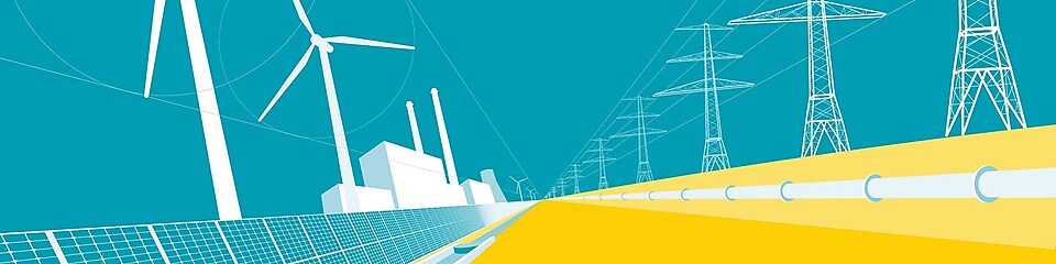 Tecnologías renovables y de cogeneración y torretas de electricidad
