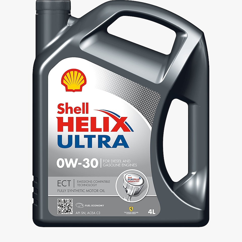 Foto del envase de Shell Helix Ultra ECT 0W-30