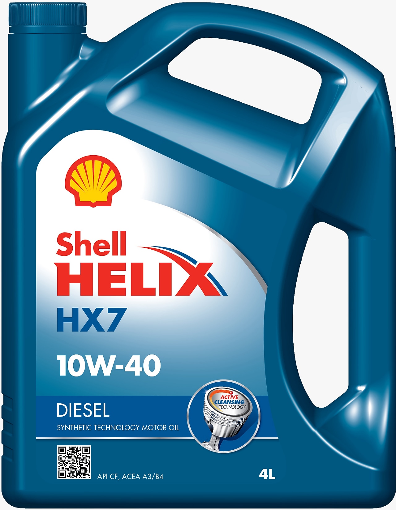 Un envase de Shell Helix HX7 Diesel 10W-30