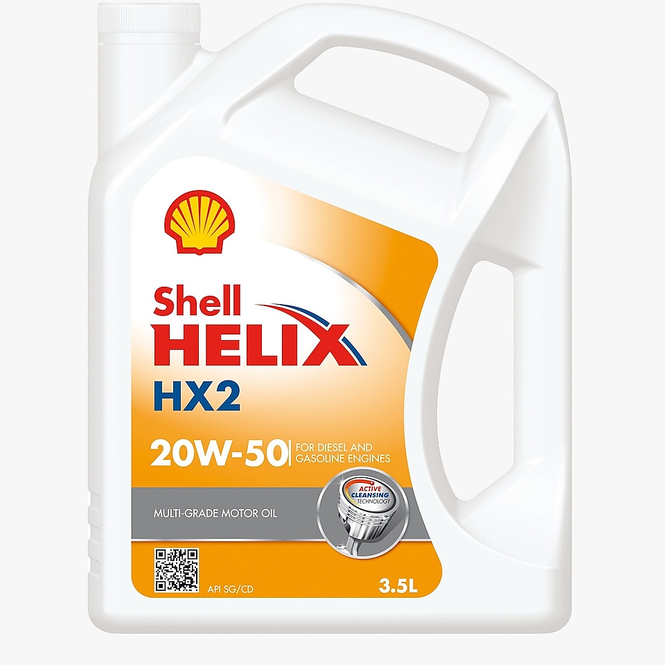 Foto del envase de Shell Helix HX2 20W-50