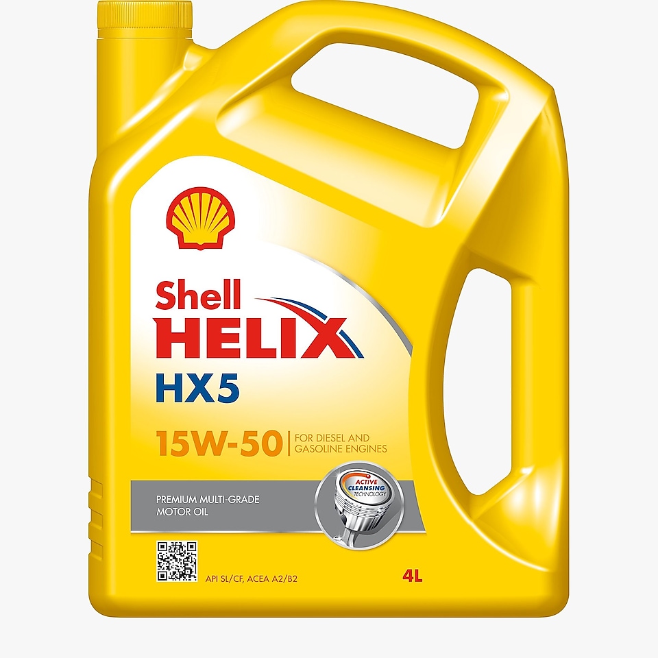 Foto del envase de Shell Helix HX5 15W-50