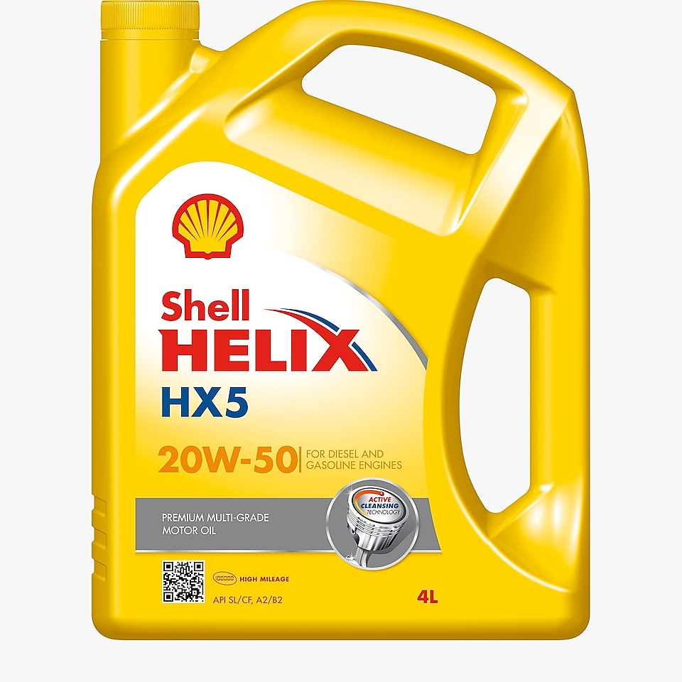 Foto del envase de Shell Helix HX5 20W-50