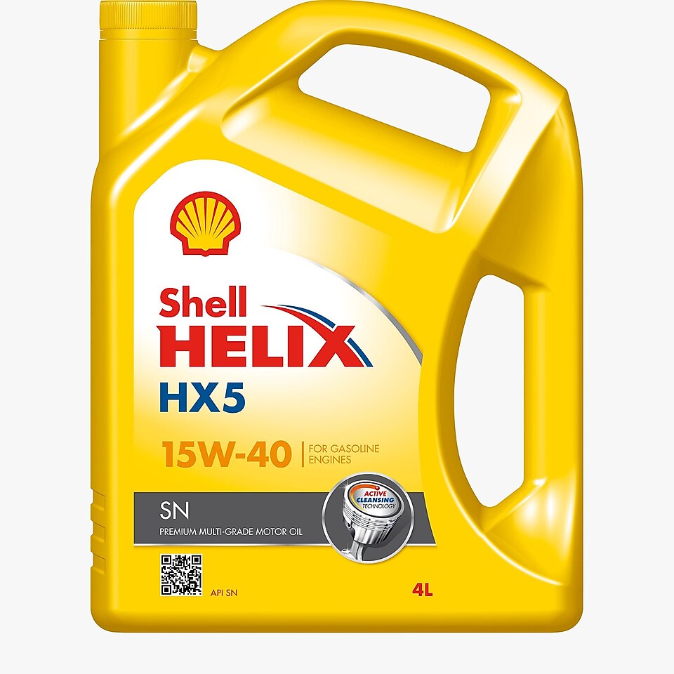 Foto del envase de Shell Helix HX5 SN 15W-40