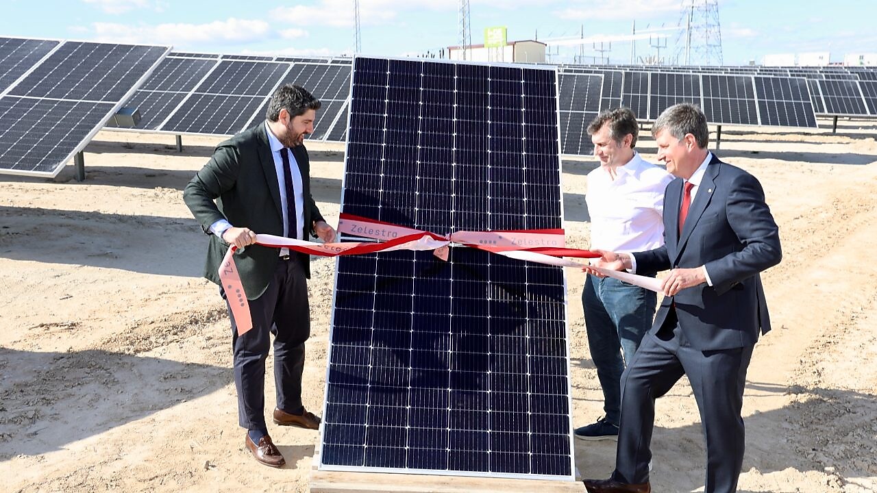 acto de inauguración de la planta Cañada Alta.